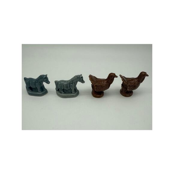 Lot of 4 Wade Rose Tea From Tea Box Animal Ceramic Figures (2) Pony (2) Turkey - Picture 3 of 8